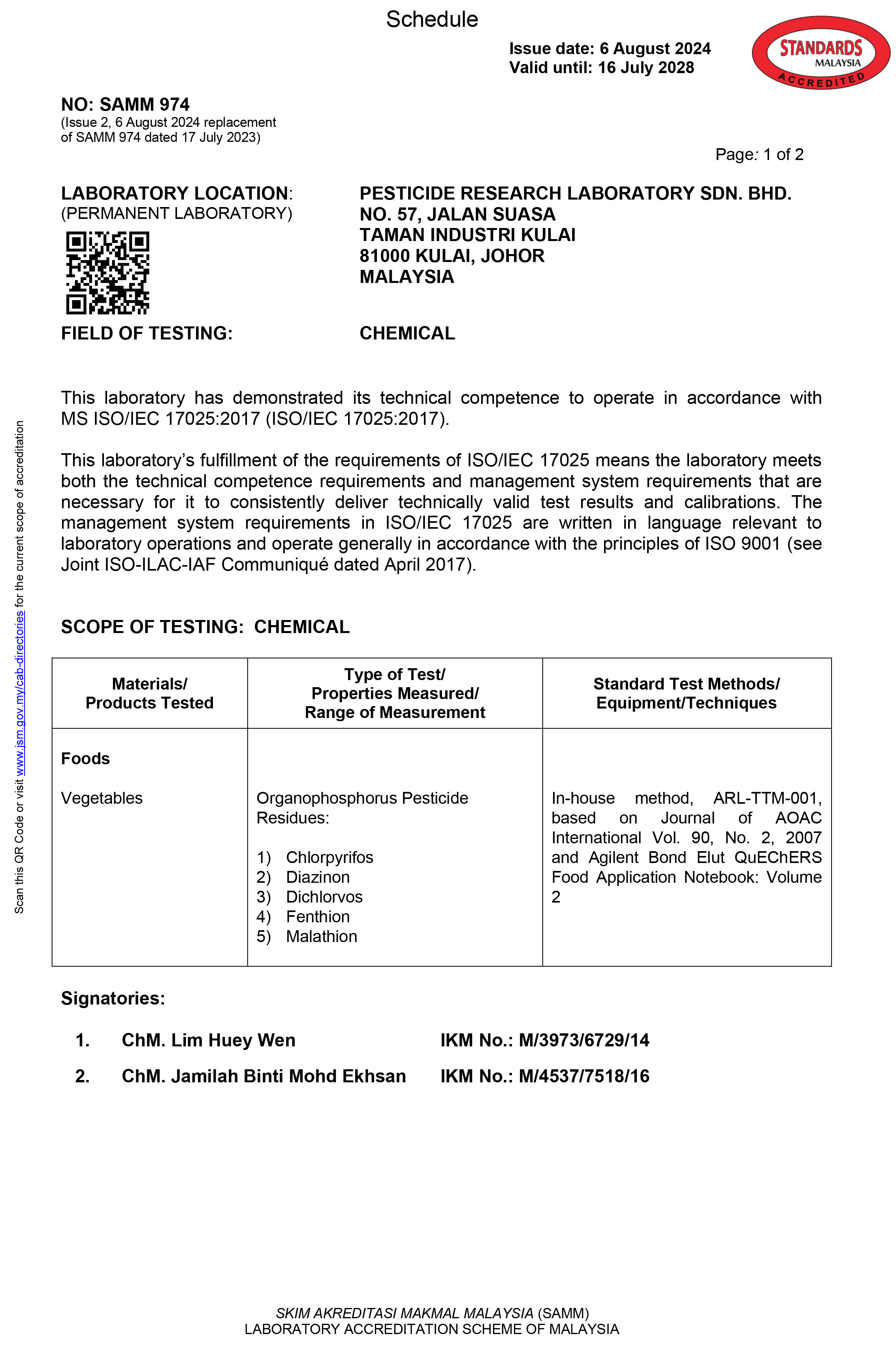 PRL_SAMM 974 SCOPE-1